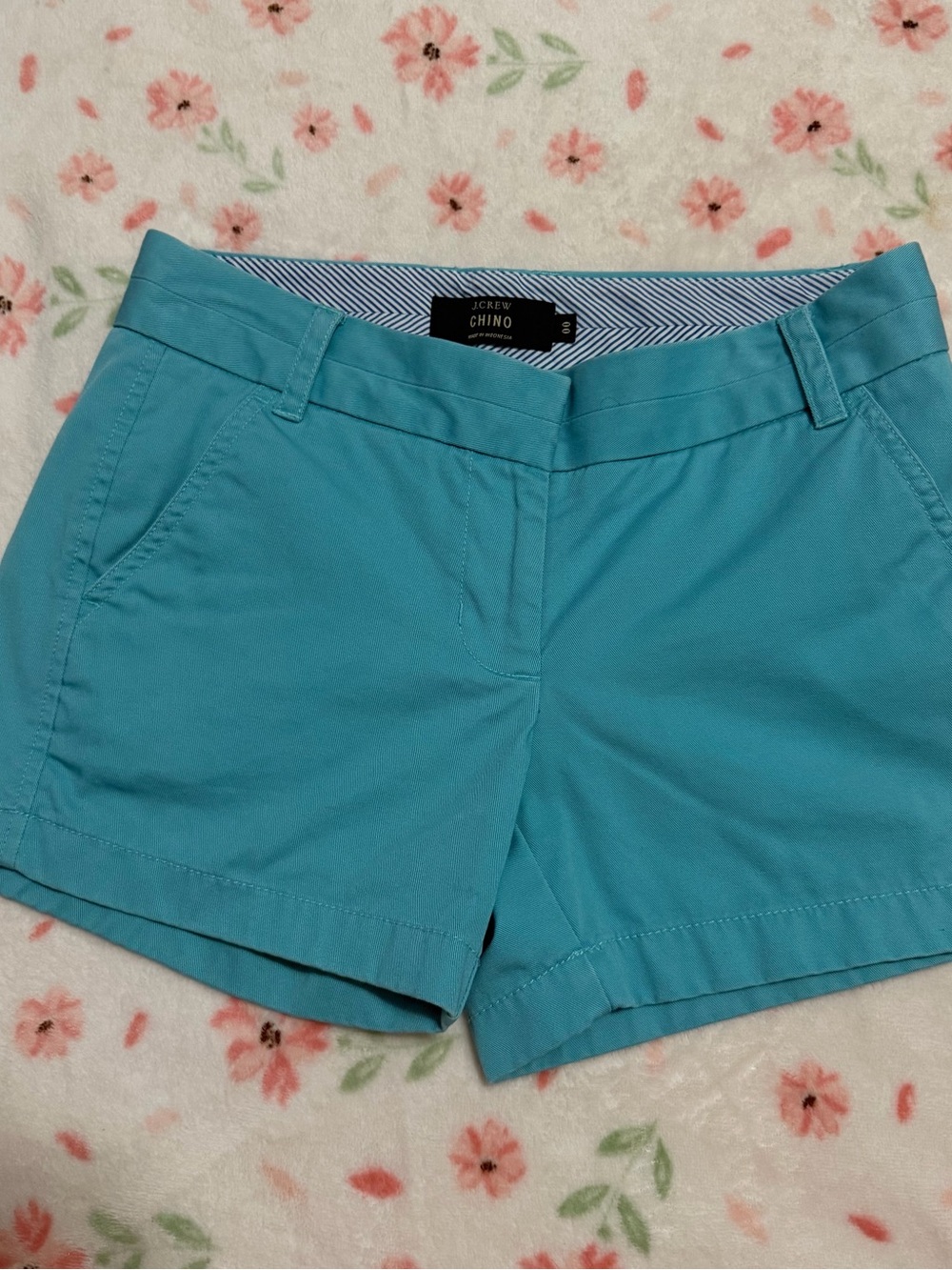 J. Crew Turquoise Chino Bermuda Shorts